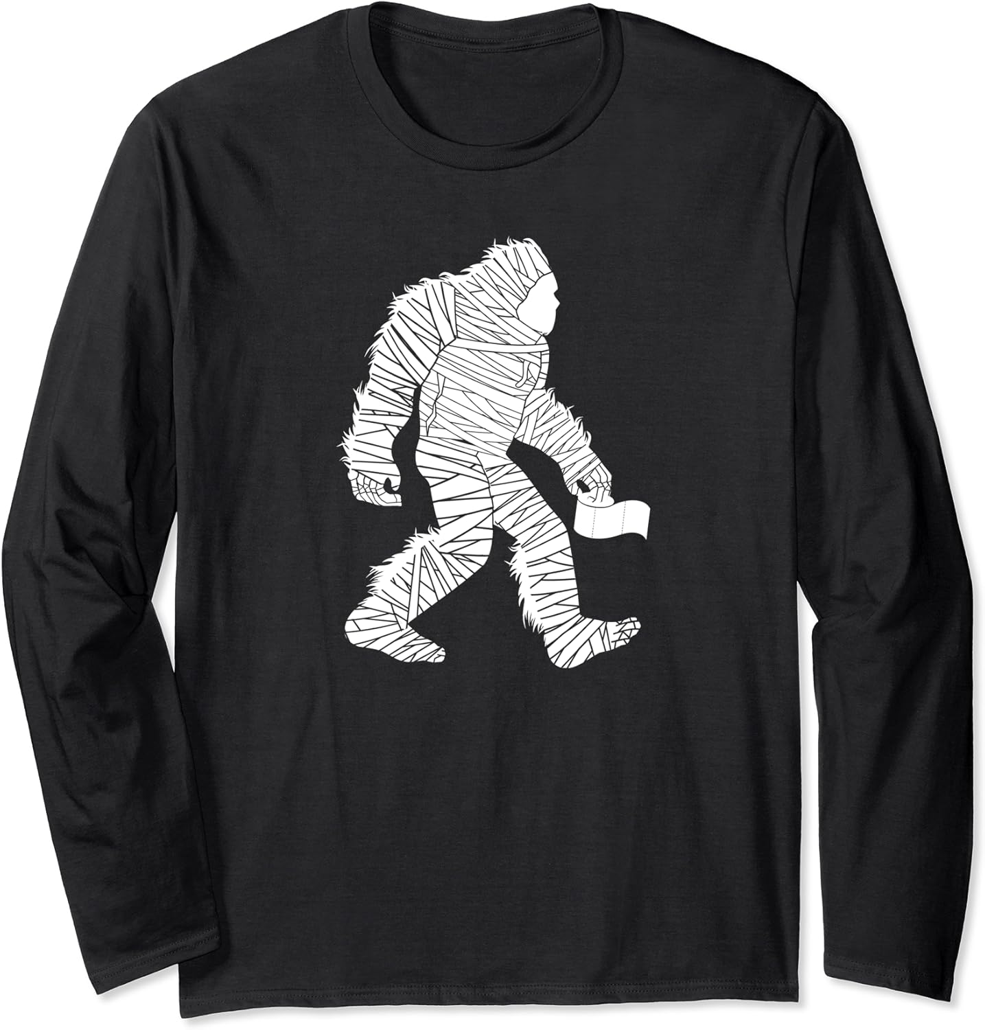 Bigfoot With Toilet Paper Hoarding Toiletry Sasquatch Long